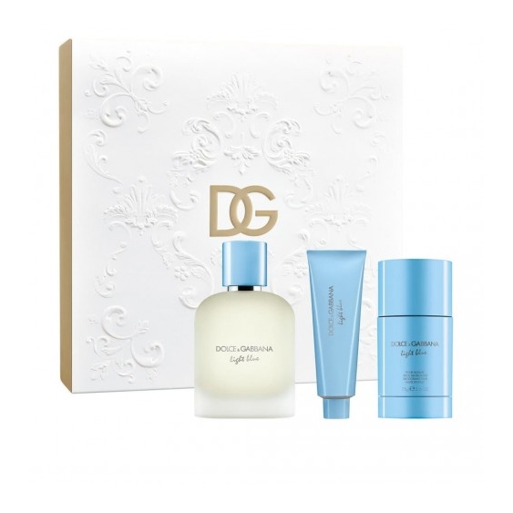 Dolce & Gabbana Light Blue Pour Homme - Eau De Toilette 100 Ml + Shower Gel 50 Ml + Deodorante Stick 75 Ml