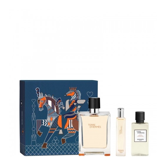 Hermes Terre D'Hermès - Eau De Toilette 100 Ml + Eau De Toilette Da Viaggio 15 Ml + Lozione Dopobarba 40 Ml