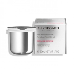 Shiseido Total Revitalizer Cream Total Age-Defense - Crema Viso Uomo Anti-Età  Idratante 50 Ml Ricarica