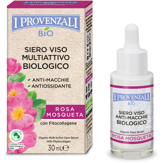 I Provenzali Siero Viso Multiattivo Biologico Rosa Mosqueta 30 ml