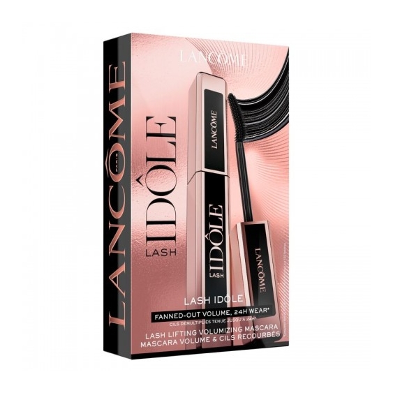 Lancome Lash Idole - Mascara N. 01 Glossy Black + Crayon Khol N. 01 Noir + Struccante Occhi Bi-Facil
