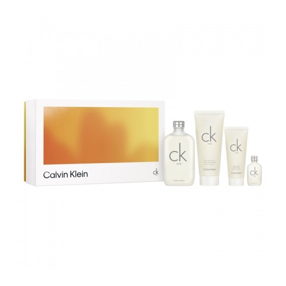 Calvin Klein Cofanetto Ck One - Unisex - Edt 200 Ml + Edt 15 Ml + Lozione corpo 200 Ml + Gel Doccia 100 Ml