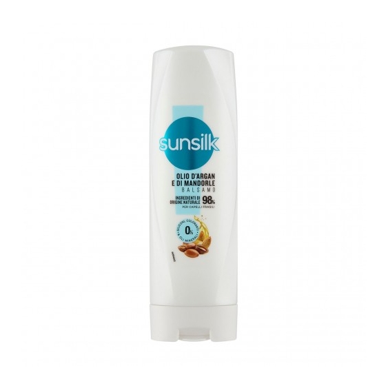 Sunsilk Balsamo Olio d'Argan e di Mandorle - Nutriente e idratante per capelli fragili e sciupati 200 ml