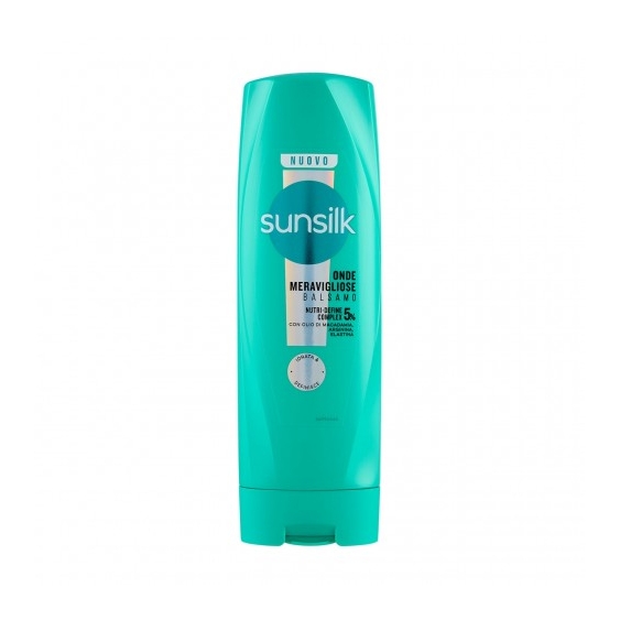 Sunsilk Onde Meravigliose - Balsamo nutriente anti-crespo per morbidezza e definizione 200 ml
