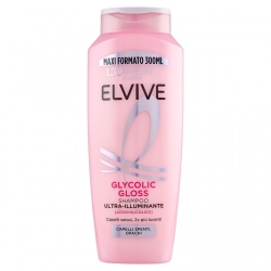 L'Oreal Paris Elvive Glycolic Gloss - Shampoo Ultra-Illuminante per capelli spenti e opachi 300 ml