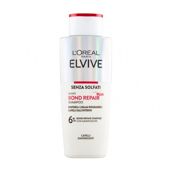 L'Oreal Paris Elvive Bond Repair Plus - Shampoo Senza solfati per capelli danneggiati 200 ml
