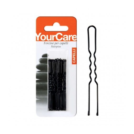 Your Care 12 Forcine Nere da da 2,5 per capelli