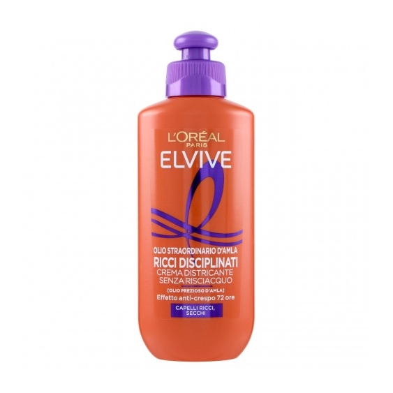L'Oreal Paris Elvive - Olio Straordinario D'amla Ricci Disciplinati - Crema districante senza risciacquo 200 ml