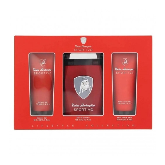 Tonino Lamborghini Sportivo - Eau de Toilette Uomo 125 ml + Gel Doccia 100 ml + Balsamo Dopobarba 100 ml
