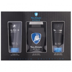 Tonino Lamborghini Acqua - Eau de Toilette Uomo 125 ml + Gel Doccia 100 ml + Balsamo Dopobarba 100 ml