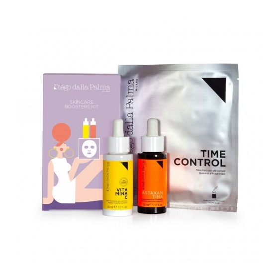 Diego Dalla Palma Skincare Boosters Kit - Time Control Maschera Anti età + Vitamina C 30 ml + Astaxantina 30 ml