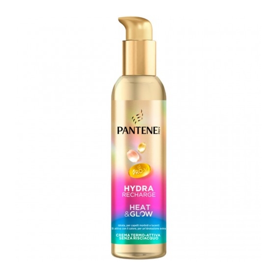 Pantene Hidra Recharge Heat & Glow - Crema Termo-Attiva Senza Risciacquo 135 ml
