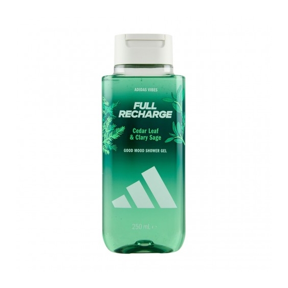 Adidas Vibes Full Recharge Cedar LEaf & Clary Sage - Docciaschiuma rigenerante 250 ml