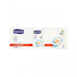 Mantovani Sapone Neutro Classico Con Latte di Riso 4 x 100 g