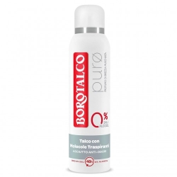 Borotalco Puro Profumo Di Brezza Muschiata - Deodorante Spray con Talco e Meolecole Traspiranti Asciutto Anti-Odori 150 ml