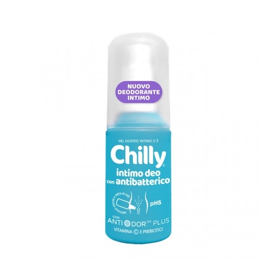 Chilly Intimo deo con antibatterico - Deodorante Spray ph5 con Antiodor Plus 50 ml