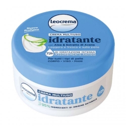 Leocrema Crema Multiuso idratante con aloe e estratto di Avena 200 ml