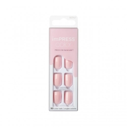 Kiss Impress Color - 30 Unghie Colorate - Rosa