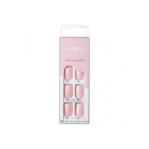 Kiss Impress Color - 30 Unghie Colorate - Rosa