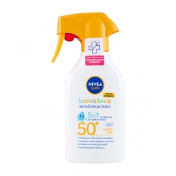 Nivea Sun Babies & Kids Sensitive Protect Spf50+ Protezione Solare Molto alta per bambini 250 ml