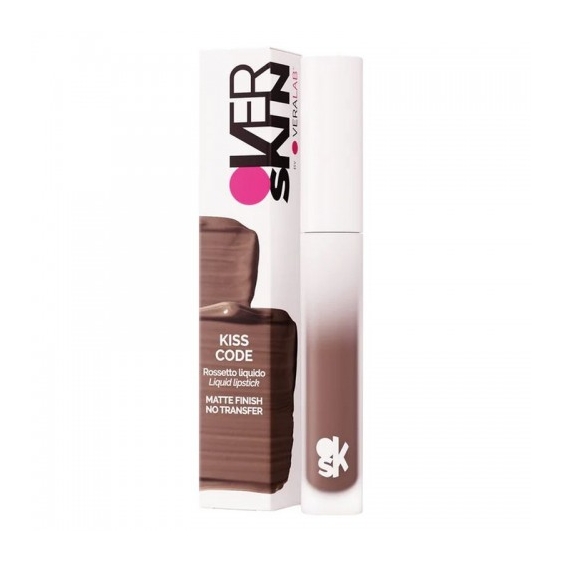 Veralab Overskin Kiss Code - Rossetto Liquido Matte N. 02 Spiced Brown