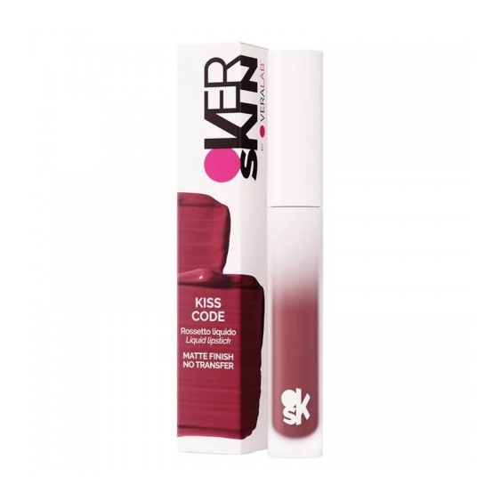 Veralab Overskin Kiss Code - Rossetto Liquido Matte N. 04 Ruby Red