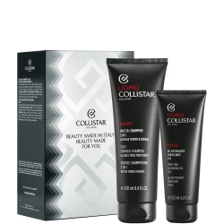 Collistar Uomo Body Doccia-Shampoo 3In1 250 Ml + Face Gel Detergente Purificante Viso 125 Ml