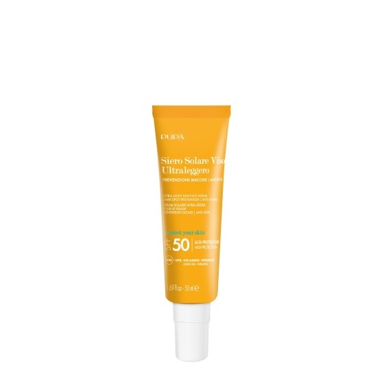 Pupa Siero Solare Viso Ultraleggero Spf50 - Protezione Macchie Antietà  50 Ml