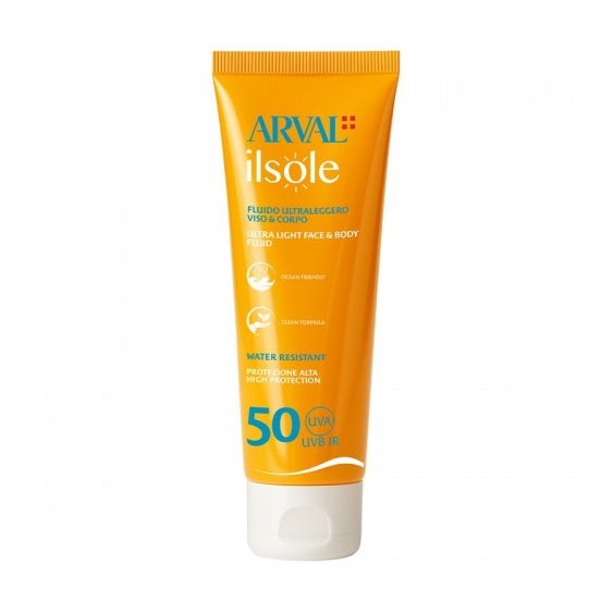 Arval Il Sole Fluido Ultraleggero Spf50 Protezione Solare Per Viso E Corpo 150 Ml