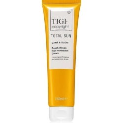 Tigi Total Sun Care & Glow Beach Waves - Crema Modellante Protettiva UV Idratante per Capelli 150 ml