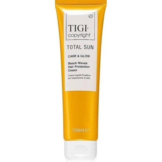 Tigi Total Sun Care & Glow Beach Waves - Crema Modellante Protettiva UV Idratante per Capelli 150 ml