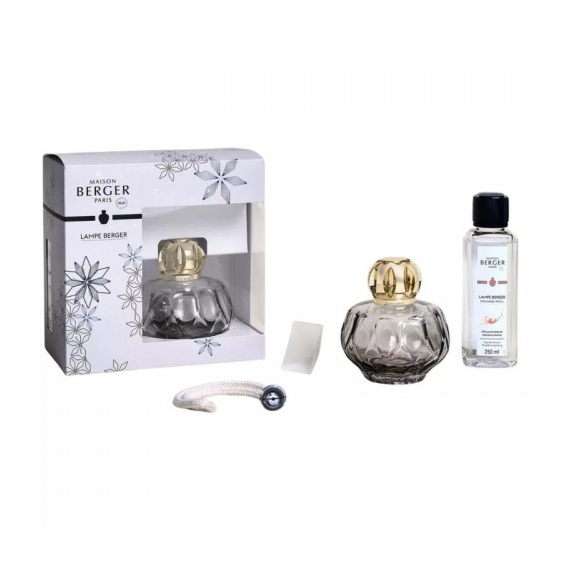 Maison Berger Paris Lampe Berger - Profumatore per Ambienti Rosalie Grigia + Refill Profumo Ambiente Pétillance Exquise 250 ml