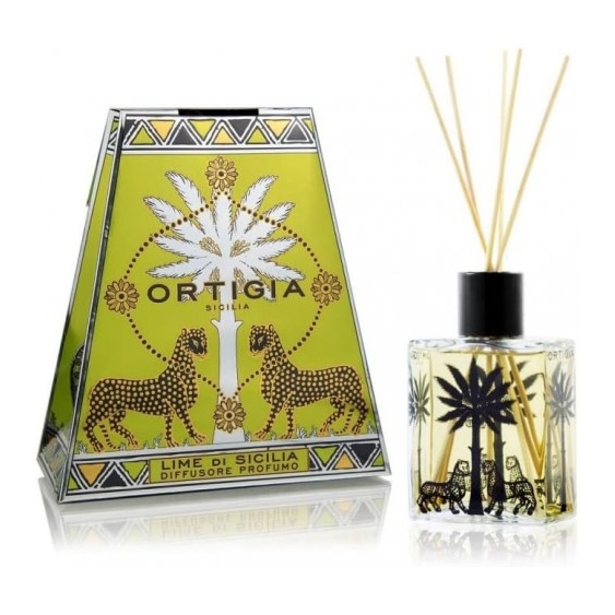 Ortigia Lime di Sicilia - Diffusore di fragranze a bastoncini 100 ml