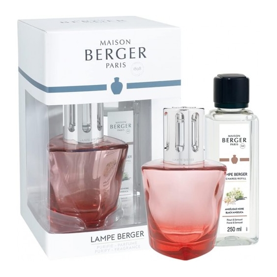 Maison Berger Paris Terra Rouge - Lampada Terra Rouge 4783 + Ricarica Profumo Angelica Nera 250 Ml
