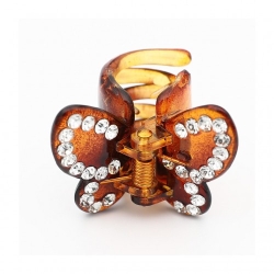 Ib Fashion Hair Pinza Strass Marrone per Capelli