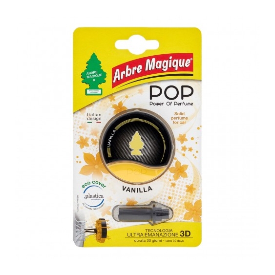 Arbre Magique Pop Power of Perfume Vanilla - Profumo Solido alla Vaniglia per automobili