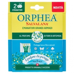 Orphea Salvalana - 2 Emanatori al Profumo di Fiori di Artemisia per Armadi