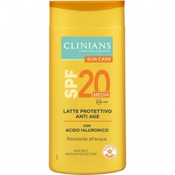 Clinians Crema Solare 20 SPF Latte Protettivo Anti Age Protezione Media 200 ml
