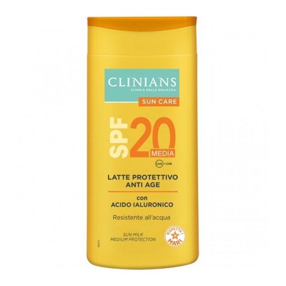 Clinians Crema Solare 20 SPF Latte Protettivo Anti Age Protezione Media 200 ml