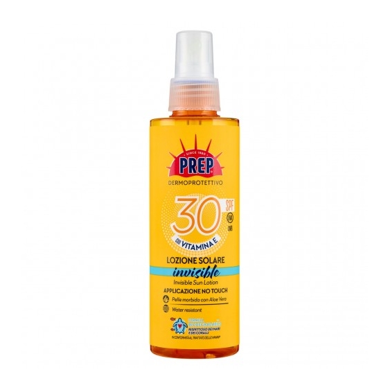 Prep Crema Solare 30 SPF Lozione Invisible Protezione Alta Spray 175 ml
