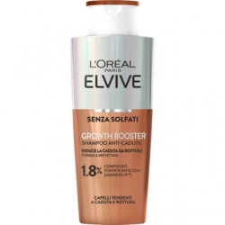 L'Oreal Paris Elvive Growth Booster - Shampoo Anti-Caduta per Capelli Fragili 200 ml