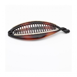 Ib Fashion Hair 419M - Pinza a Pesce con Strass Marroni