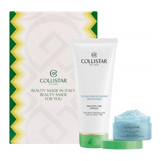 Collistar Cofanetto Regalo Corpo - Fluido Idratazione Profonda 200 ml + Talasso Scrub Idra Illimunante 150 gr