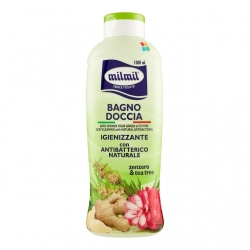 Mil Mil Zenzero & Tea Tree - Bagno Doccia Igienizzante con Antibatterico 1000 ml