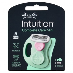 Wilkinson Intuition Complete Care - Mini Rasoio da Viaggio con Custodia