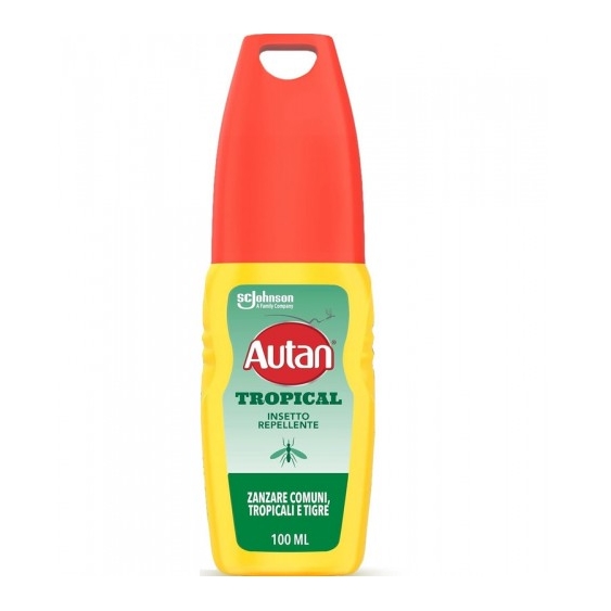 Autan Tropical Vapo - Repellente per insetti e zanzare comuni e tropicali, protezione fino a 8 ore 100 ml