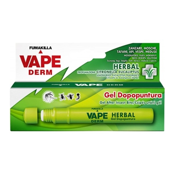 Vape Derm - Gel Dopopuntura Lenitivo e Rinfrescante per Pelli Sensibili 10 ml