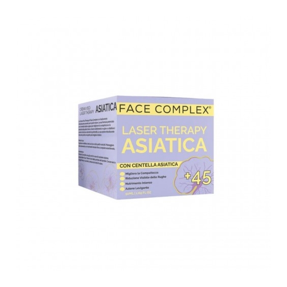 Face Complex Laser Therapy Asiatica +45 - Crema Viso Ricostituente Anti-Età 50 ml