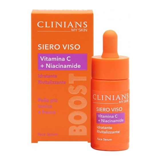 Clinians My Skin - Siero Viso con Vitamina C e Niacinamide Idratante Rivitalizzante 30 ml