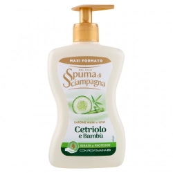 Spuma Di Sciampagna Cetriolo E Bambù - Sapone Mani e Viso 430 ml